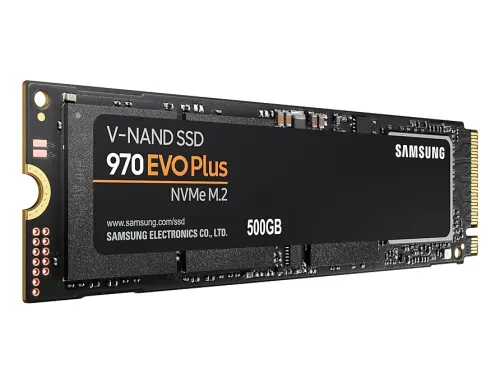 Твърд диск, Samsung SSD 970 EVO Plus 500 GB M.2, PCIe Gen 3.0 x4 NVMe 1.3, V-NAND 3-bit MLC, Phoenix Controller, 256-bit Encryption, 512 MB DDR4 SDRAM, Read 3500 MB/s Write 3200 MB/s - image 3