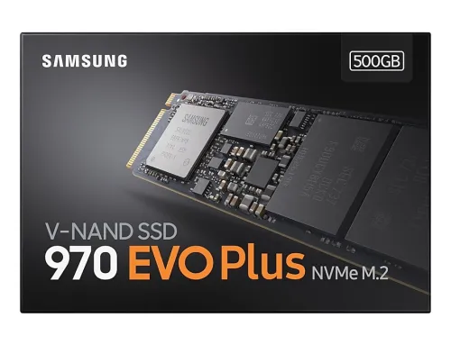 Твърд диск, Samsung SSD 970 EVO Plus 500 GB M.2, PCIe Gen 3.0 x4 NVMe 1.3, V-NAND 3-bit MLC, Phoenix Controller, 256-bit Encryption, 512 MB DDR4 SDRAM, Read 3500 MB/s Write 3200 MB/s - image 4