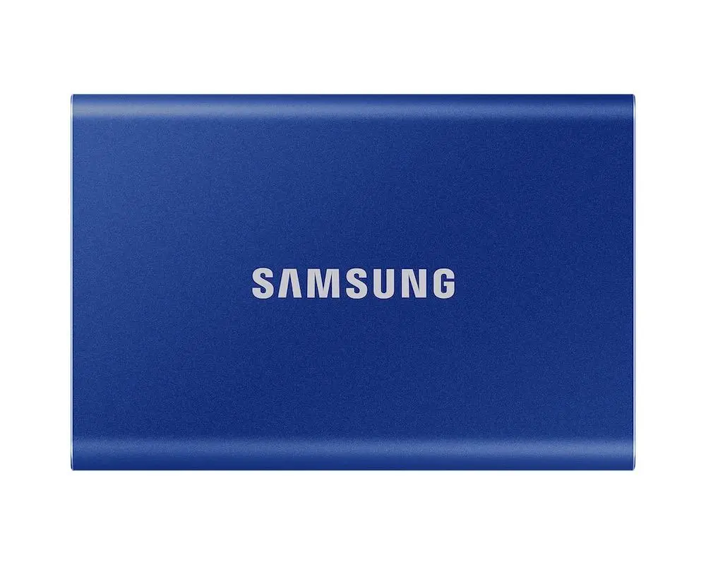 Σκληρός δίσκος, Samsung Portable SSD T7 2TB, USB 3.2, Ανάγνωση 1050 MB/s Εγγραφή 1000 MB/s, Μπλε indigo