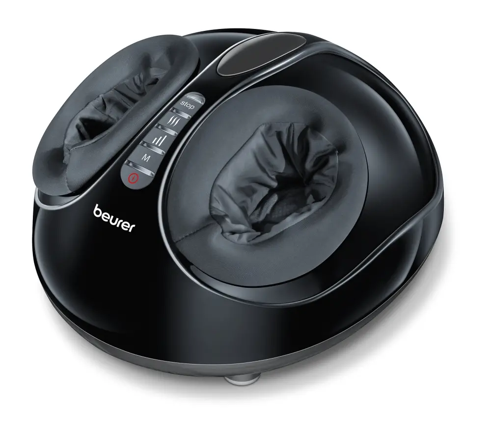 Aparat de masaj, Beurer FM 90 Shiatsu foot massager; masaj Shiatsu și cu aer comprimat; funcție de încălzire; 3 programe de masaj; 3 niveluri