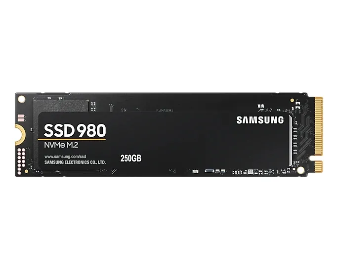 Твърд диск, Samsung SSD 980 250GB PCIe 3.0 NVMe 1.4 M.2 V-NAND 3-bit MLC, Pablo Controller, 256-bit Encryption, Read 2900 MB/s Write 1300 MB/s