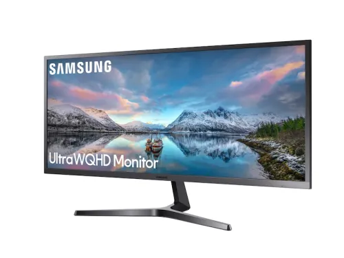 Монитор, Samsung S34J550, 34.1" VA LED, 60Hz, 4 ms GTG, 3440 x 1440, 300 cd/m2, 3000:1 Contrast, Mega DCR, FreeSync, Eco Saving Plus, Eye Saver Mode, Low Input Lag Mode, Flicker Free, Game Mode, 2xHDMI, Display Port 1.2, Headphone, 178°/178°, Dark Blue Gray - image 2