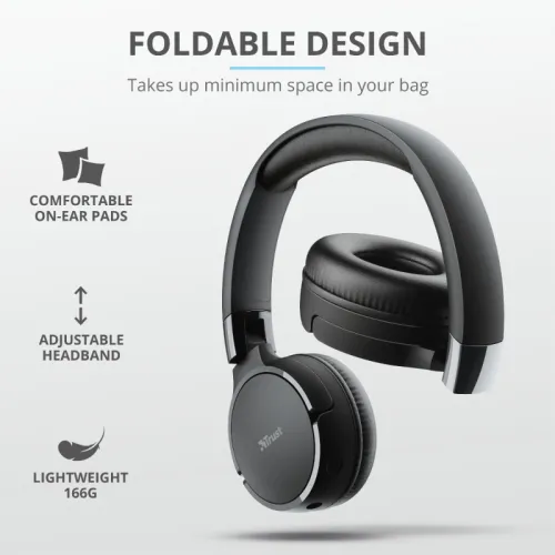 Слушалки, TRUST Zena Bluetooth Wireless Headphones - image 7
