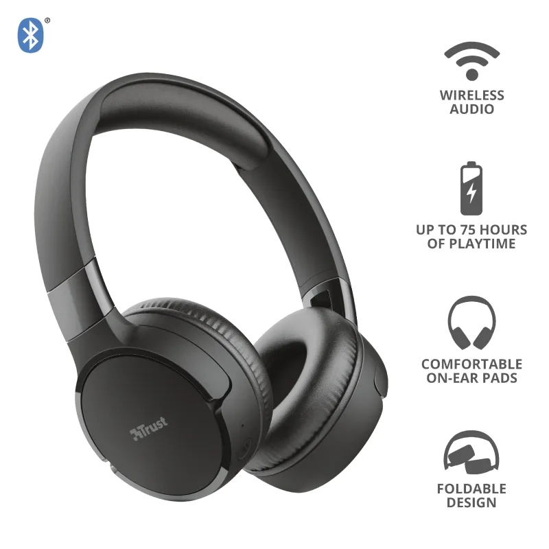 Слушалки, TRUST Zena Bluetooth Wireless Headphones - image 9