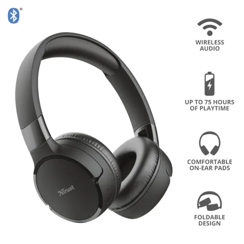 Слушалки, TRUST Zena Bluetooth Wireless Headphones - image 9