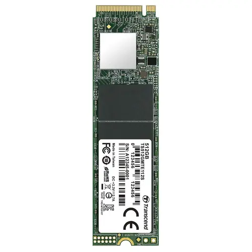 Твърд диск, Transcend 512GB, M.2 2280, PCIe Gen3x4, M-Key, 3D TLC, DRAM-less - 1