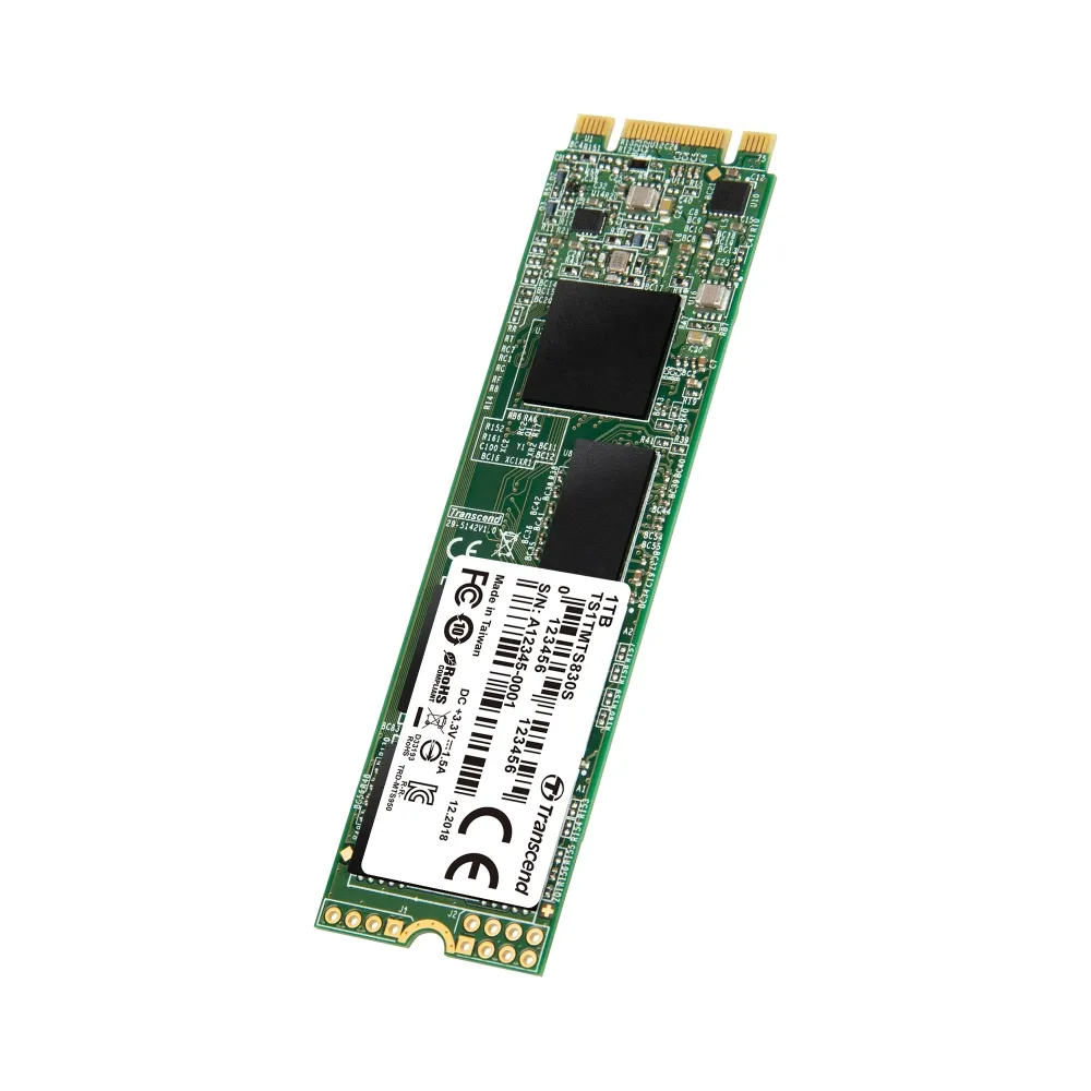 Твърд диск, Transcend 1TB, M.2 2280 SSD, SATA3 B+M Key, TLC - image 2
