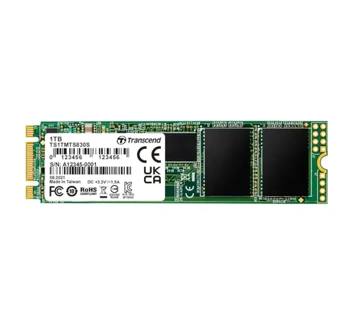 Твърд диск, Transcend 1TB, M.2 2280 SSD, SATA3 B+M Key, TLC