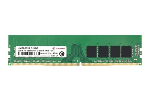 Памет, Transcend 32GB JM DDR4 2666Mhz U-DIMM 2Rx8 2Gx8 CL19 1.2V