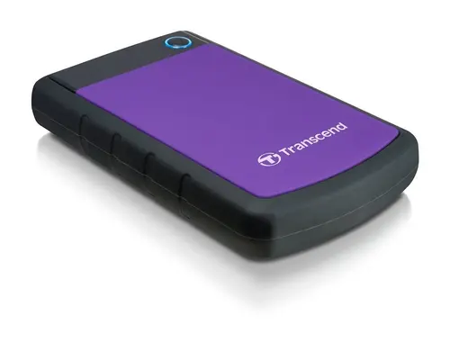Hard disk, Transcend 2TB, 2.5" Portable HDD, StoreJet H3, Violet, Anti-shock - 2
