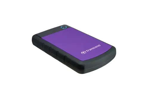 Hard disk, Transcend 4TB, 2.5" Portable HDD, StoreJet H3, Violet, Anti-shock - 2