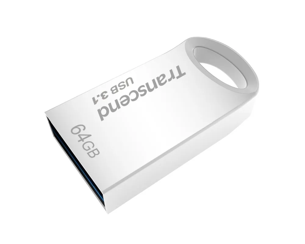 Памет, Transcend 64GB JETFLASH 710, USB 3.1, Silver Plating - image 1