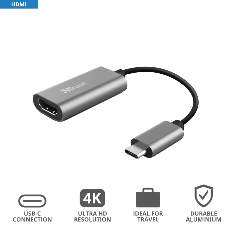 Адаптер, TRUST Dalyx USB-C HDMI Adapter - image 8