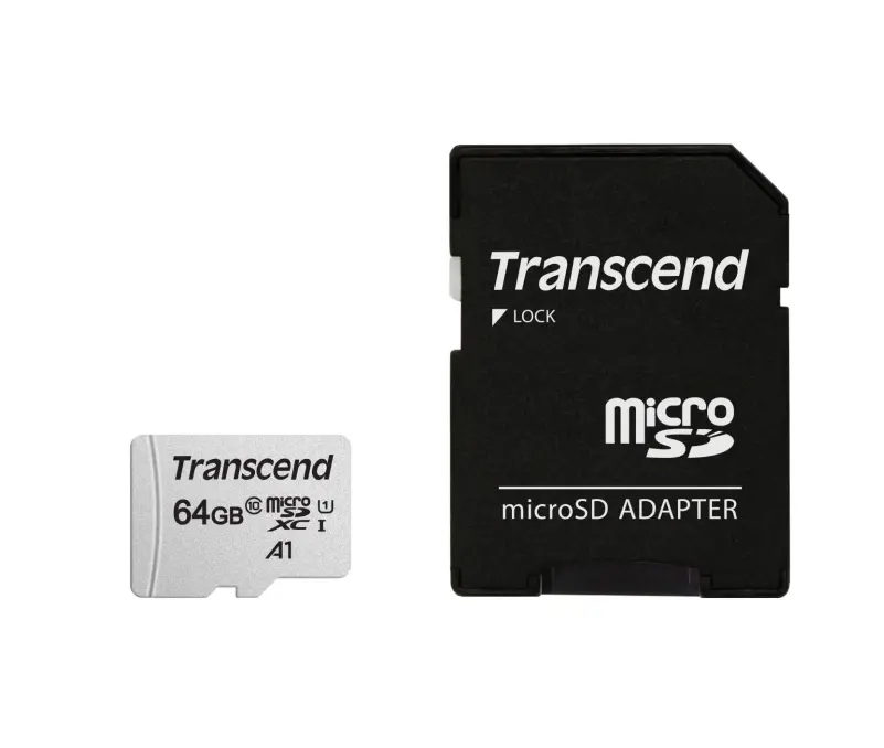 Μνήμη, Transcend 64GB microSD με προσαρμογέα UHS-I U1 A1