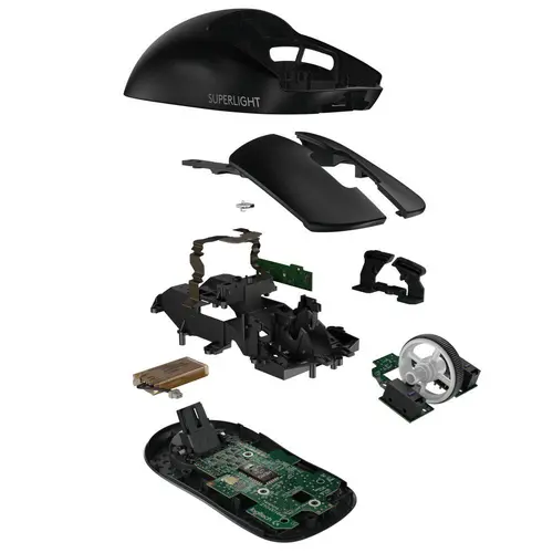Мишка, Logitech G Pro X Superlight Wireless Mouse, Lightspeed Wireless 1ms, HERO 25K DPI Sensor, 400 IPS, Onboard Memory, >63g, Black - image 9