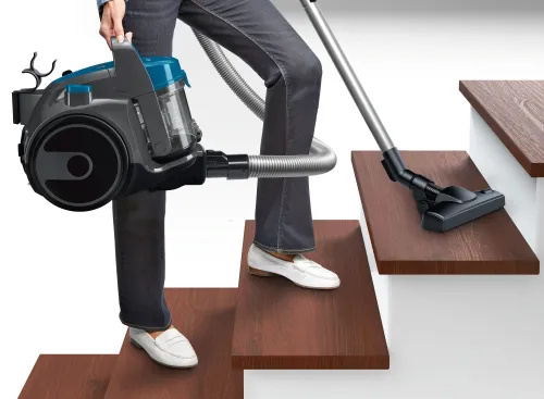 Прахосмукачка, Bosch BGS05A220, Vacuum Cleaner, 700 W, Bagless type, 1.5 L, 78 dB(A), Energy efficiency class A, blue/stone gray - image 4