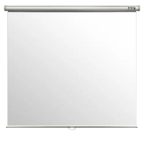 Οθόνη, Acer M87-S01MW Projection Screen, 87" (1:1), 70''x70'' (Area 1740mm X 1740mm), Wall & Ceiling, Matte White, Manual, 5.5Kg - 1