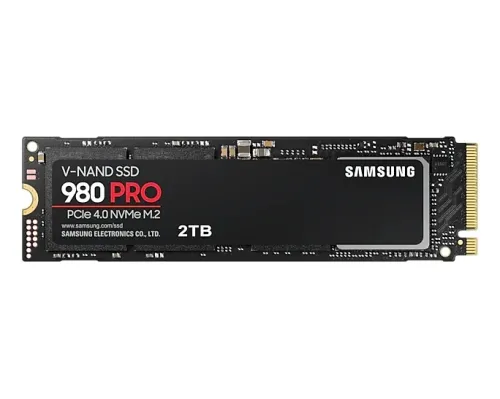 Твърд диск, Samsung SSD 980 PRO 2TB Int. PCIe Gen 4.0 x4 NVMe 1.3c, V-NAND 3bit MLC, Read up to 7000 MB/s, Write up to 5100 MB/s, Elpis Controller, Cache Memory 2GB DDR4