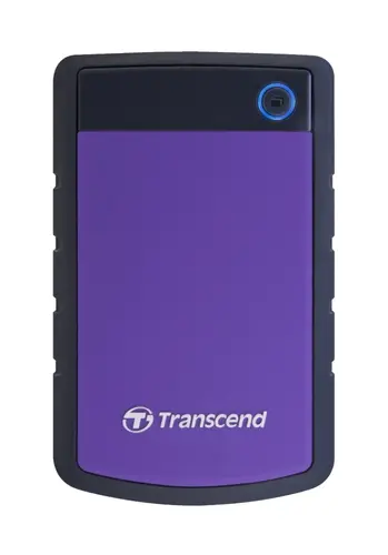 Твърд диск, Transcend 1TB, 2.5" Portable HDD, StoreJet H3, Purple, Anti-shock