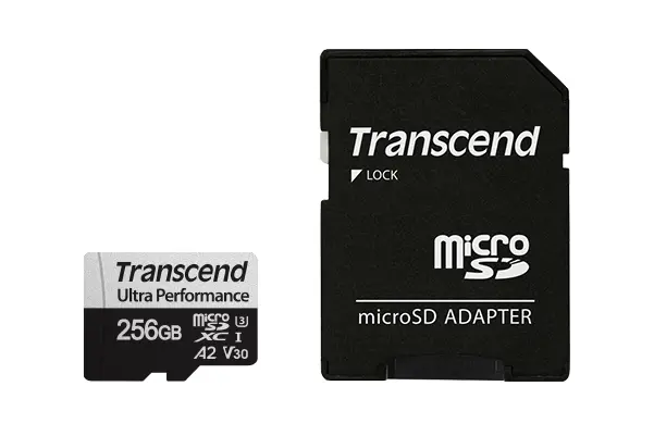 Memorie, Transcend 256GB micro SD cu adaptor UHS-I U3 A2 Ultra Performance