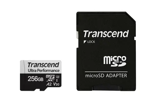 Μνήμη, Transcend 256GB micro SD με αντάπτορα UHS-I U3 A2 Ultra Performance - 1