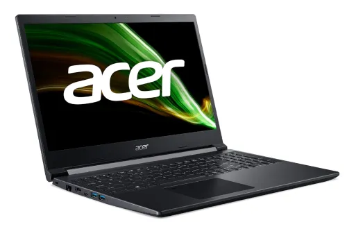 Лаптоп, Acer Aspire 7, A715-42G-R8UF, AMD Ryzen 5 5500U (2.1GHz up to 4.0GHz, 8MB), 15.6" FHD IPS, 8GB DDR4 3200 (1 slot), 512GB NVMe SSD, GTX 1650 4GB GDDR6, Wi-Fi AX+BT5, FP, KB Backlight, No OS - image 1