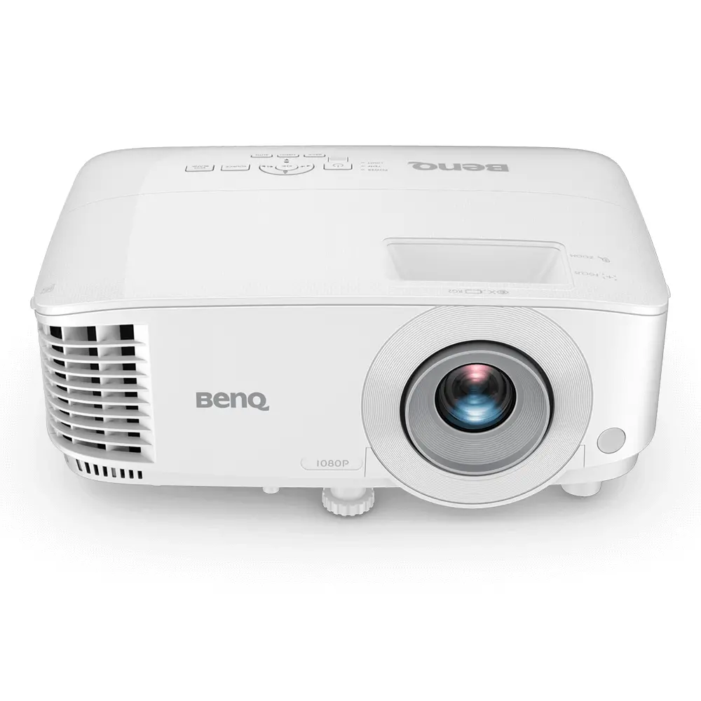 Мултимедиен проектор, BenQ MH560, DLP, 1080p (1920x1080), 20 000:1, 3800 ANSI Lumens, Zoom 1.1x, Glass Lenses, Auto Vertical Keystone, Anti-Dust Sensor, VGA, 2xHDMI, S-Video, RCA, VGA out, Audio In/Out, RS232, USB A 1.5A, up to 15,000 hrs, Speaker 10W, 3D Ready, 2.3kg, White - image 1