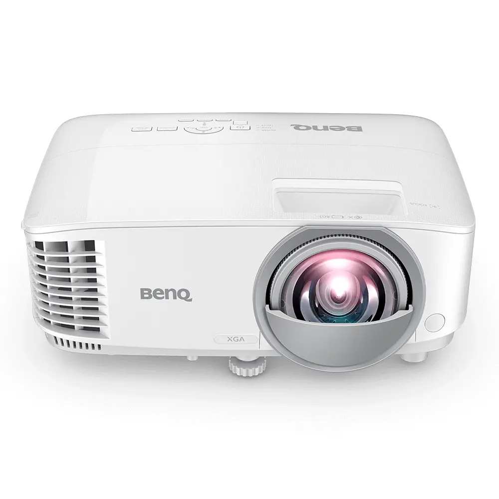 Мултимедиен проектор, BenQ MX808STH, Short Throw, DLP, XGA (1024x768), 20 000:1, 3600 ANSI Lumens, Anti-Dust Sensor, VGA, 2xHDMI, VGA out, Audio in/out, RS232, USB (typeA) 5V/1.5A, Speaker 1x10W, Optional interactive kit(PW02/PT12), Optional QCast QP20, White - image 1