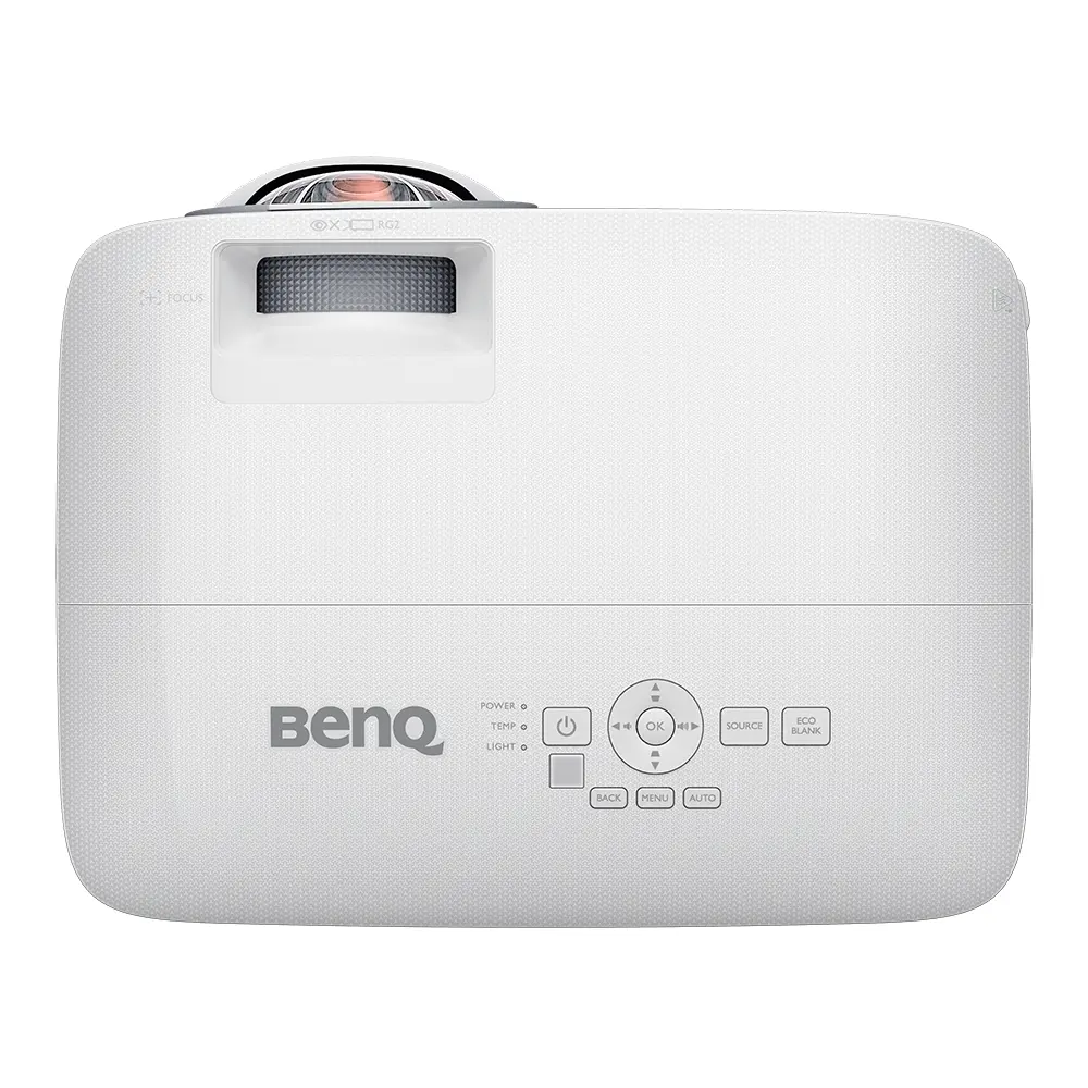 Мултимедиен проектор, BenQ MX808STH, Short Throw, DLP, XGA (1024x768), 20 000:1, 3600 ANSI Lumens, Anti-Dust Sensor, VGA, 2xHDMI, VGA out, Audio in/out, RS232, USB (typeA) 5V/1.5A, Speaker 1x10W, Optional interactive kit(PW02/PT12), Optional QCast QP20, White - image 4