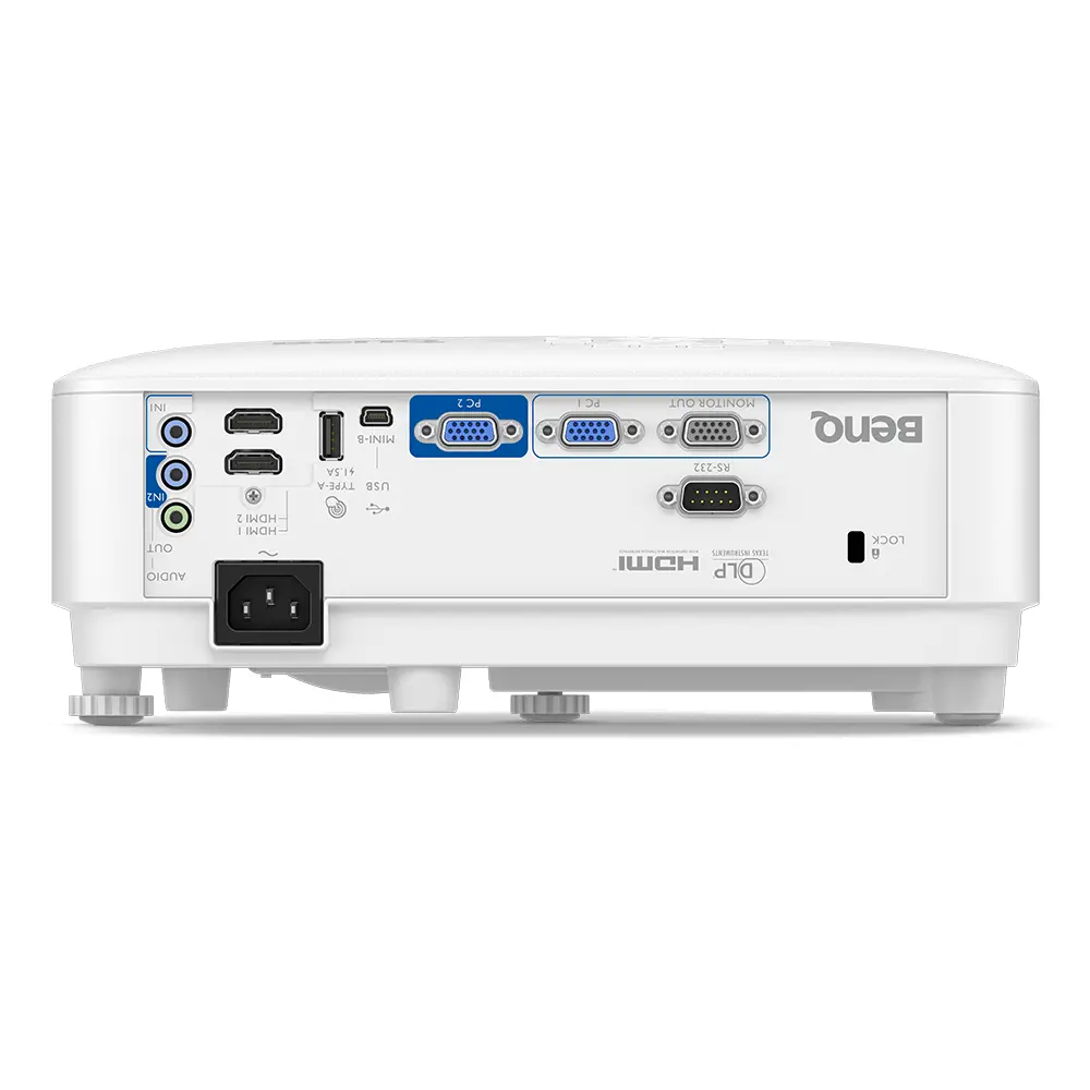 Мултимедиен проектор, BenQ MX808STH, Short Throw, DLP, XGA (1024x768), 20 000:1, 3600 ANSI Lumens, Anti-Dust Sensor, VGA, 2xHDMI, VGA out, Audio in/out, RS232, USB (typeA) 5V/1.5A, Speaker 1x10W, Optional interactive kit(PW02/PT12), Optional QCast QP20, White - image 5