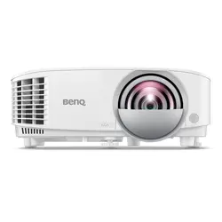 Мултимедиен проектор, BenQ MX808STH, Short Throw, DLP, XGA (1024x768), 20 000:1, 3600 ANSI Lumens, Anti-Dust Sensor, VGA, 2xHDMI, VGA out, Audio in/out, RS232, USB (typeA) 5V/1.5A, Speaker 1x10W, Optional interactive kit(PW02/PT12), Optional QCast QP20, White