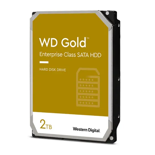 Твърд диск, Western Digital Gold Datacenter HDD 2 TB - SATA 6Gb/s  7200 rpm 128MB