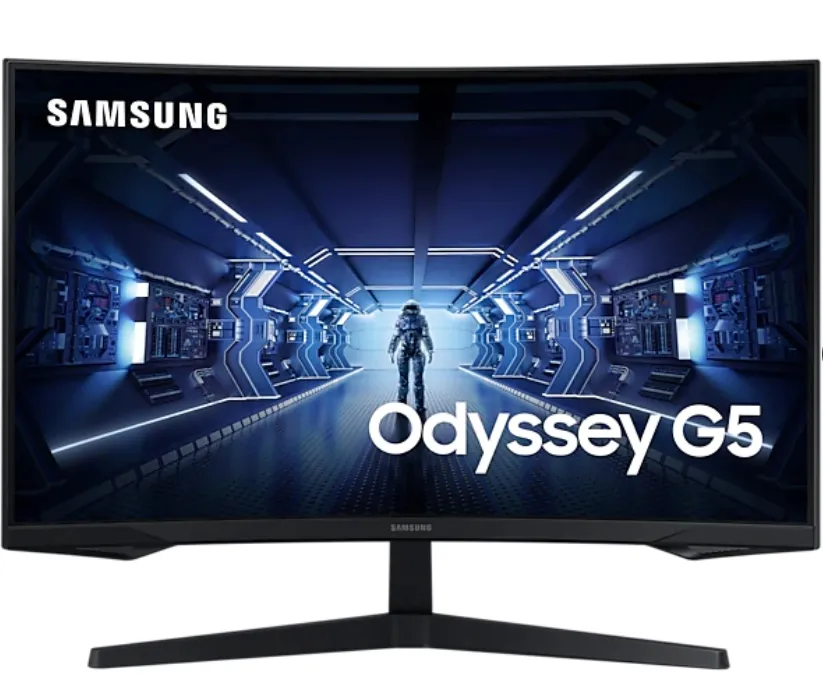 Монитор, Samsung C27G55TQ, 27" Odyssey GAMING, Curved VA QLED, 144 Hz, 1 ms GTG, 2560x1440, 250 cd/m2, 2500:1 Contrast, AMD FreeSync, HDR, Eye Saver Mode, Flicker Free, Game Mode, Display Port 1.2, HDMI 2.0, 178°/178°, Black