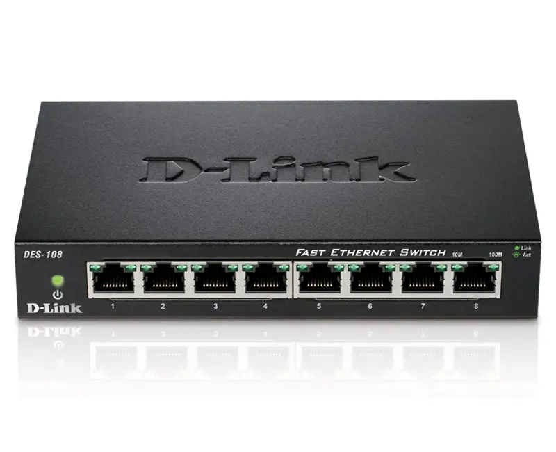 Switch, D-Link 8 porturi 10/100 Desktop Switch - image 1