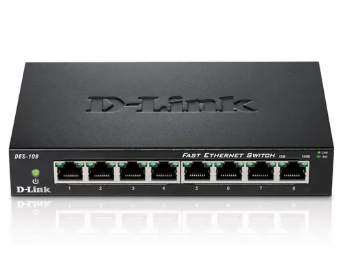Switch, D-Link 8 θυρών 10/100 Desktop Switch - 2