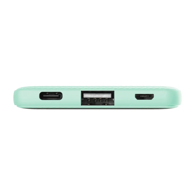 Външна батерия, TRUST Primo Fast Ultra-thin Powerbank 5000 mAh Mint - image 3