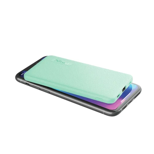 Външна батерия, TRUST Primo Fast Ultra-thin Powerbank 5000 mAh Mint - image 4