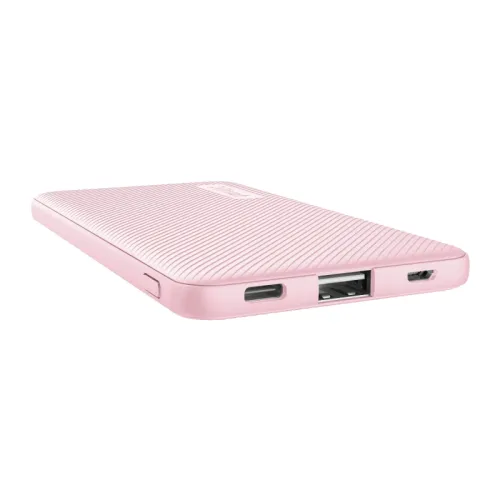Външна батерия, TRUST Primo Fast Ultra-thin Powerbank 5000 mAh Pink - image 1