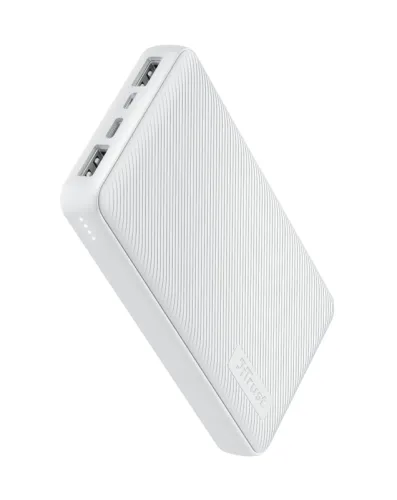 Външна батерия, TRUST Primo Fast Powerbank 15000 mAh White