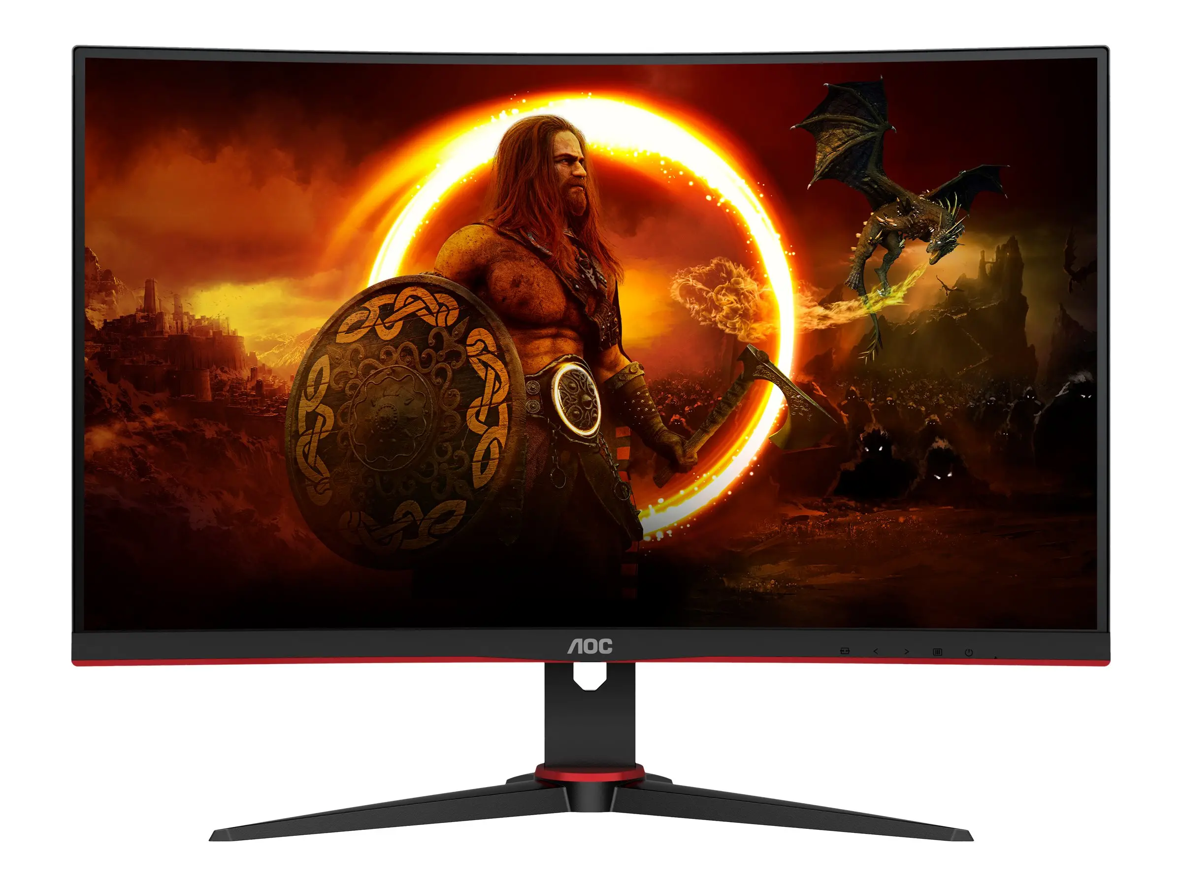 Монитор, AOC C24G2AE/BK, 23.6" Curved 1500R VA WLED, 1920x1080@165Hz, 4ms GtG/1ms MPRT, 250cd/m, 3000:1, DC80M:1, FreeSync Premium, FlickerFree, Low Blue Light, 2Wx2, Tilt, D-SUB, 2xHDMI, DP - image 13