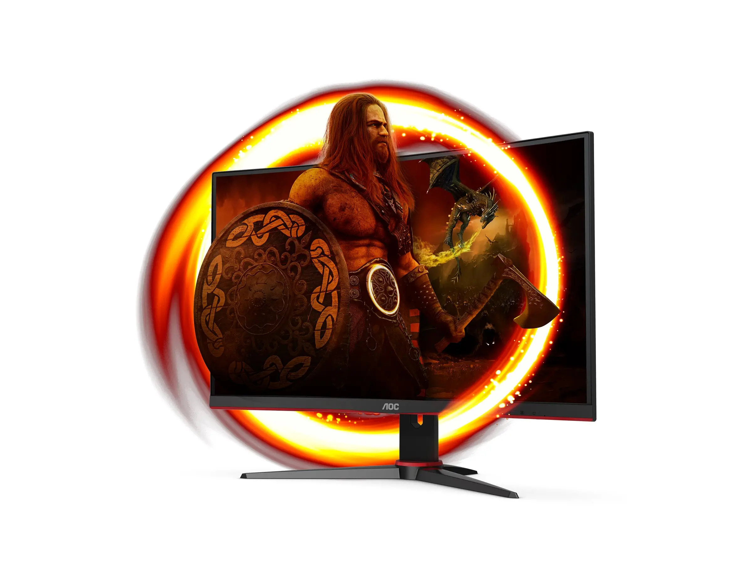 Монитор, AOC C24G2AE/BK, 23.6" Curved 1500R VA WLED, 1920x1080@165Hz, 4ms GtG/1ms MPRT, 250cd/m, 3000:1, DC80M:1, FreeSync Premium, FlickerFree, Low Blue Light, 2Wx2, Tilt, D-SUB, 2xHDMI, DP - image 16