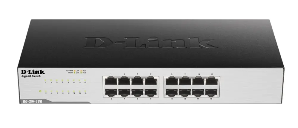 Комутатор, D-Link 16-Port Gigabit Easy Desktop Switch - image 1