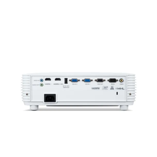 Мултимедиен проектор, Acer Projector X1526AH, DLP, FHD(1920x1080), 4000Lm, 10 000:1, 3D ready, 24/7 operation, Auto Keystone, ACpower on, 2xHDMI, VGA, RS232, USB(Type A, 5V/1.5A), Audio in, 1x3W, 3.7kg, White - image 3