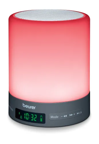 Лампа, Beurer WL 50 BT Wake up light, Simulations of sunrise and sunset, Adjustable display brightness, Radio, Alarm, 2 wake-up melodies and 1 sleep melody, Aux input to play your own music (incl. aux cable), Bluetooth - image 3