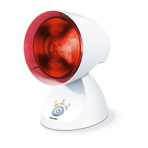 Инфрачервена лампа, Beurer IL 35 infrared lamp, For colds and muscle tension, 5 angle settings, Pressed glass bulb, 3-level electronic timer