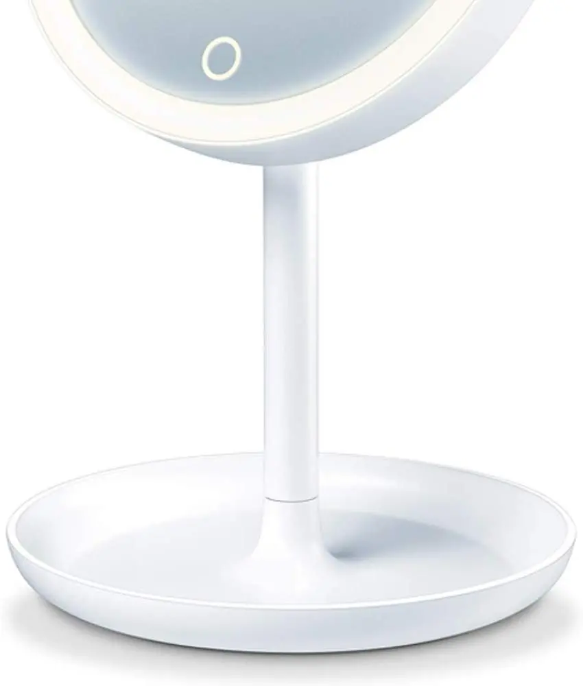 Козметично огледало, Beurer BS 45 illuminated cosmetics mirror,LED light, Touch sensor, 5x magnification,dimmer function,storage tray - image 2