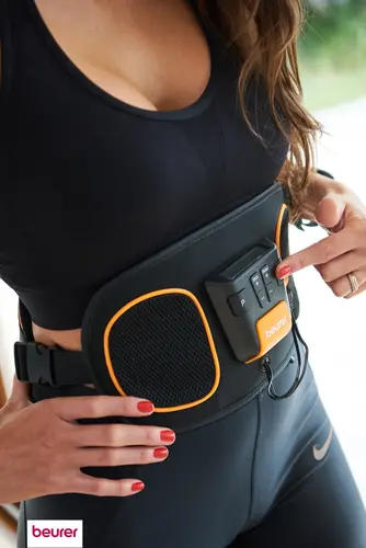 Масажор, Beurer EM 39 belt 2 in 1 for the abdomen and lower back; EMS technology; 4 contact electrodes; 5 training programs; adjustable intensity; waist circumference of 75-130 cm - image 10