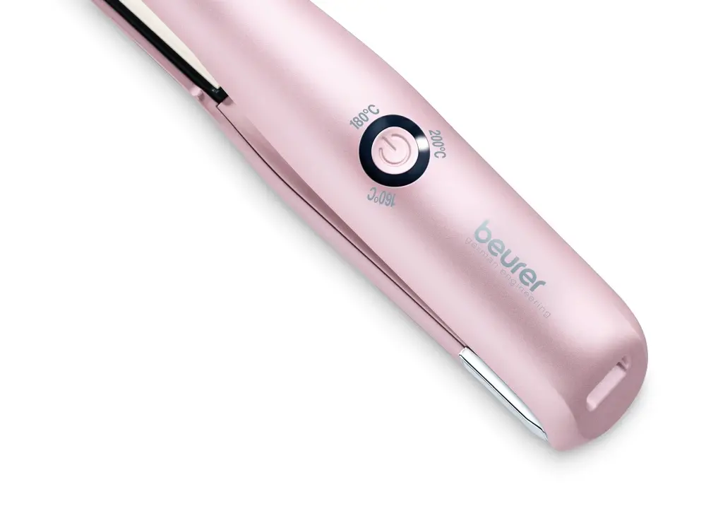Placă de îndreptat părul, Beurer HS 20 cordless hair straightener, funcționare pe baterie, fără fir, plăci încălzitoare cu strat ceramic și turmalină - image 1