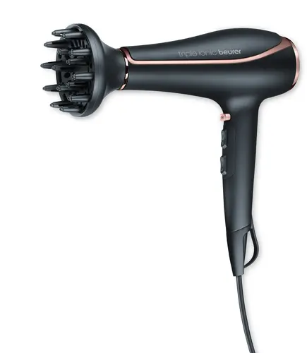Uscător de păr, Beurer HC 80 Hair dryer, 2 200 W, funcție ionică triplă, motor profesional AC, 2 duze, 3 setări de căldură, 2 setări de suflare, aer - 5