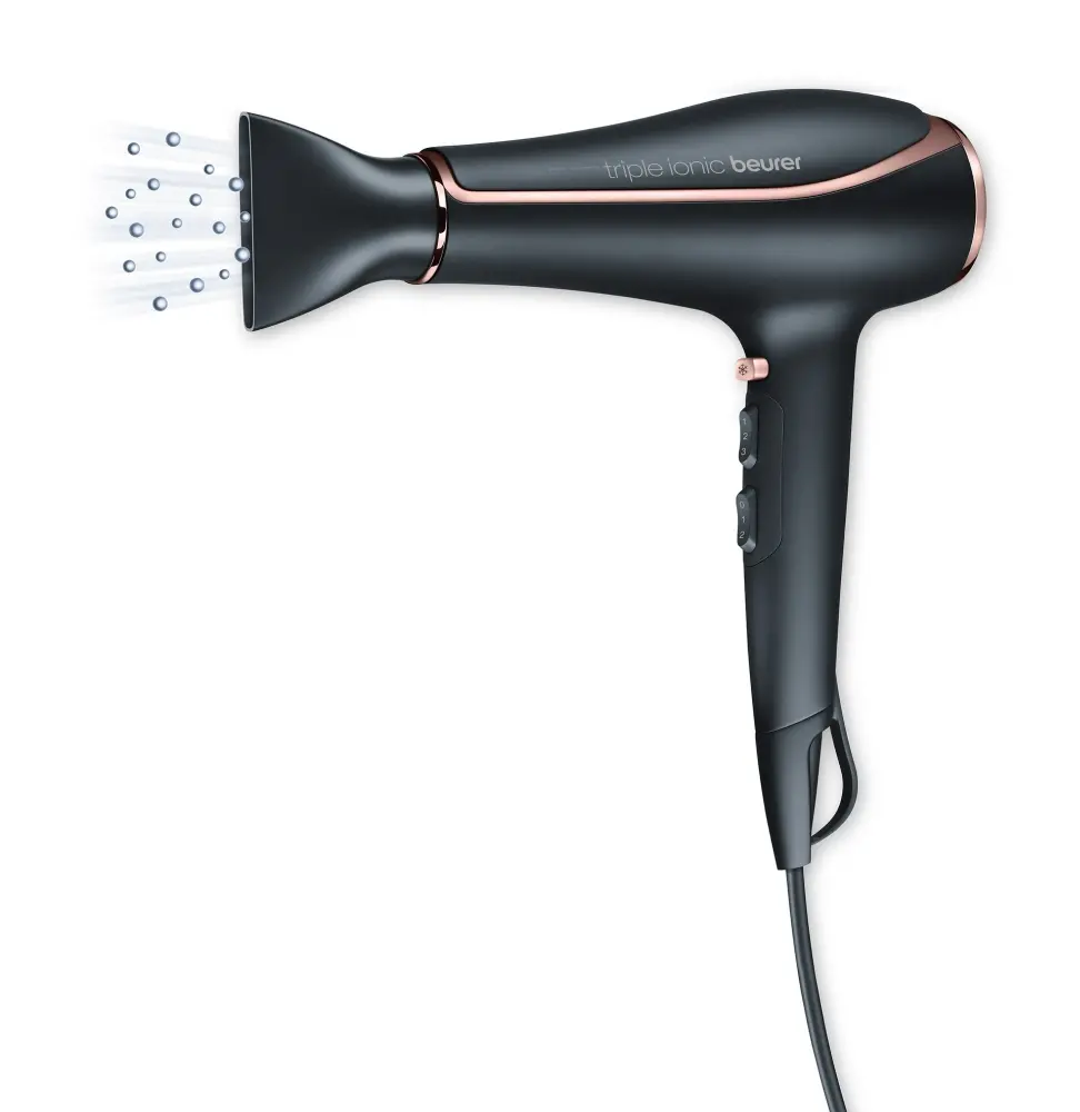 Сешоар, Beurer HC 80 Hair dryer, 2 200 W, triple ionic function, professional AC motor, 2 attachments, 3 heat settings,2 blower settings, cold air, overheating protection - image 5
